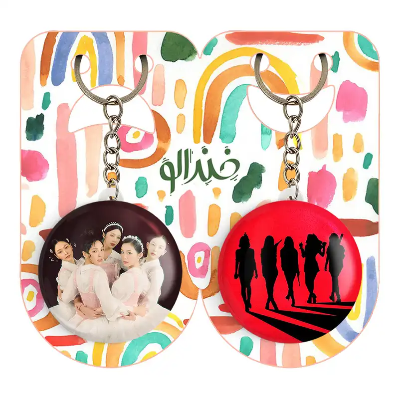 جاکلیدی خندالو مدل گروه رد ولوت Red Velvet کد 1968519696 مجموعه 2 عددی