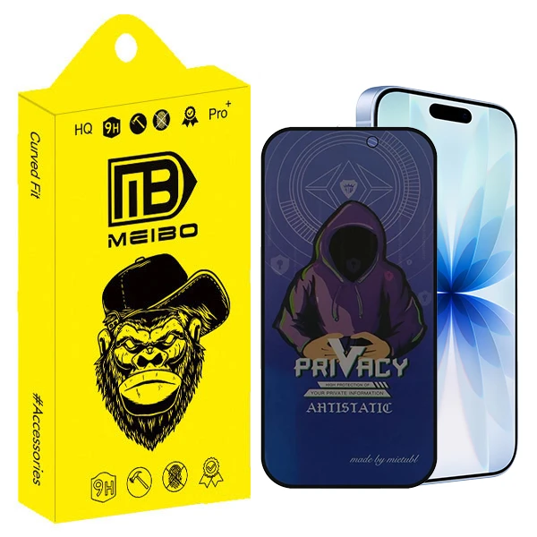 محافظ صفحه نمایش حریم شخصی میبو مدل Antistatic Crystal مناسب برای گوشی موبایل اپل iphone 17 Pro