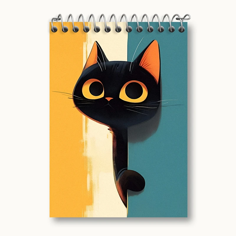 دفتر یادداشت 50 برگ خندالو طرح گربه کیوت کد N2715