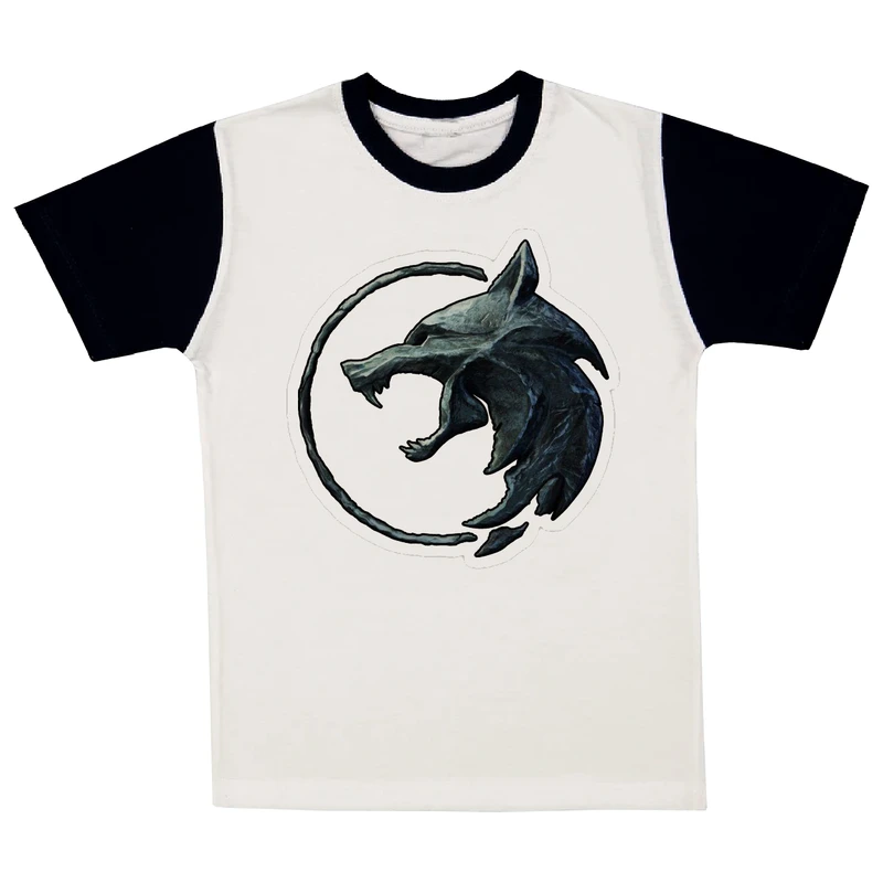 تی شرت آستین کوتاه پسرانه مدل گرگ A167