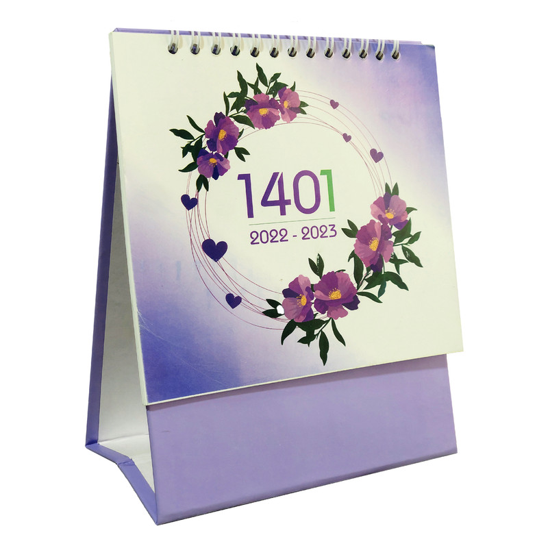 تقویم رومیزی سال 1401 مدل گل کد 200