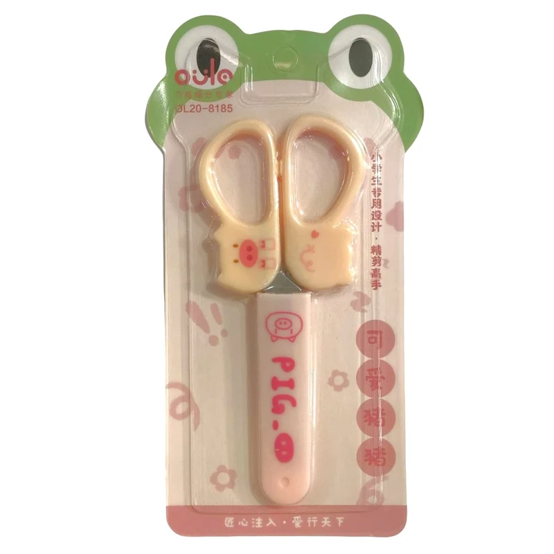 قیچی ساده مدل غلاف دار طرح حیوانات کد 03