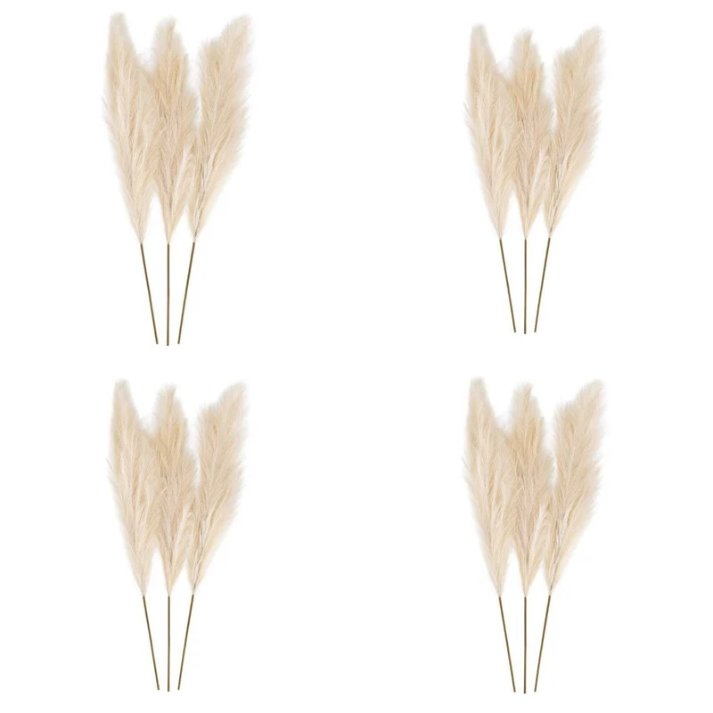 گل خشک مدل پامپاس بسته 12 عددی