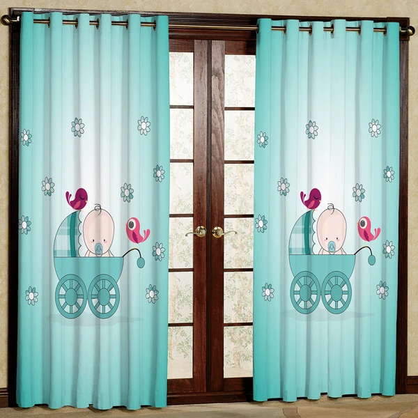 پرده مخمل پانچی کد 6263 سایز 280x140 سانتی متر