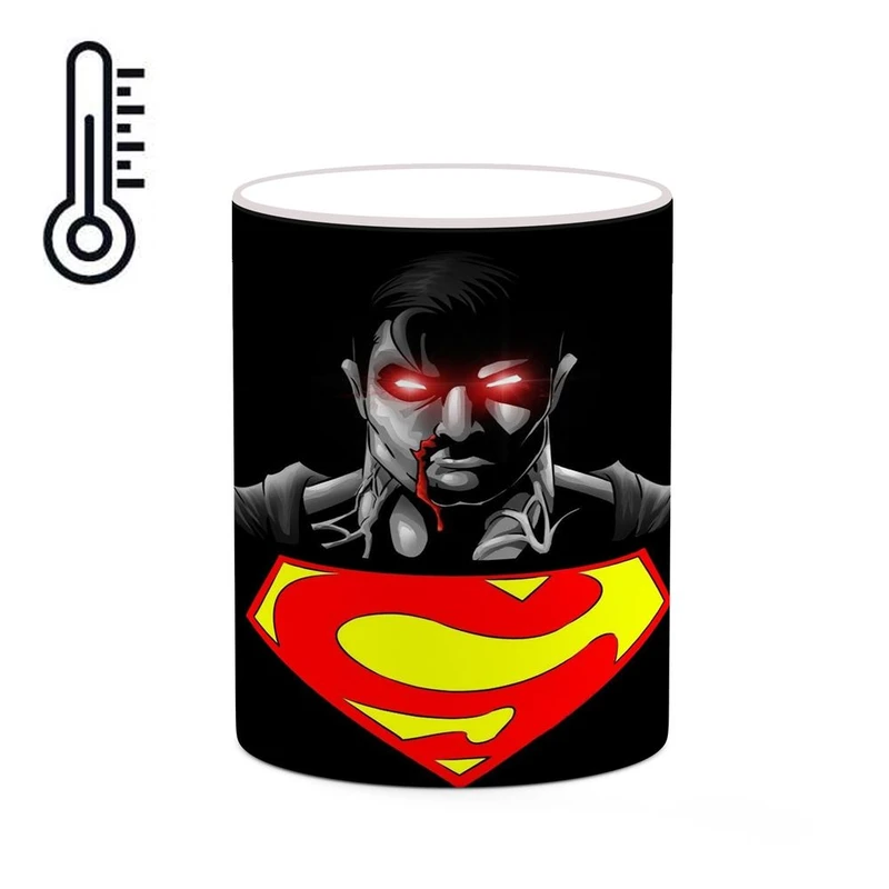 ماگ حرارتی کاکتی مدل سوپرمن Superman کد mgh39977