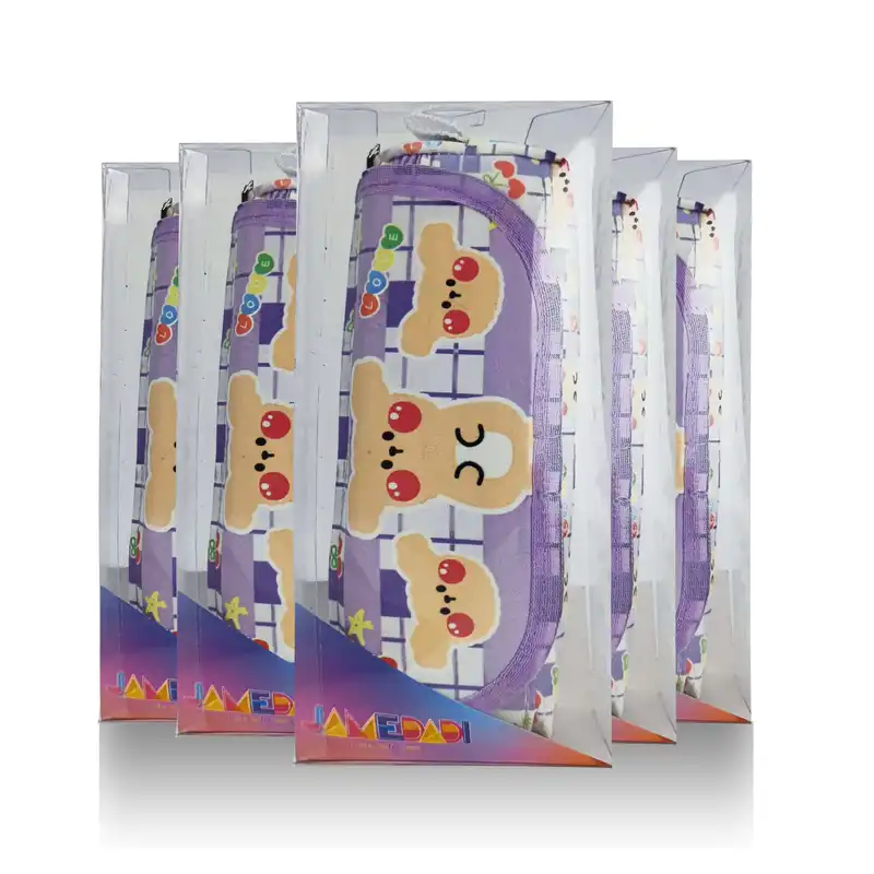 جامدادی مدل برزنتی سه زیپ طرح سه خرگوش