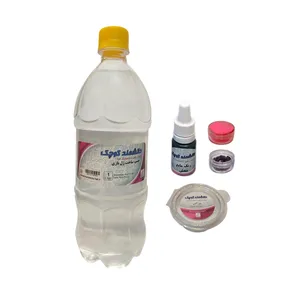 چسب ساخت ژل بازی دانشمند کوچک مدل CG-1000 همراه با بوراکس و رنگ کد BY بسته 5 عددی