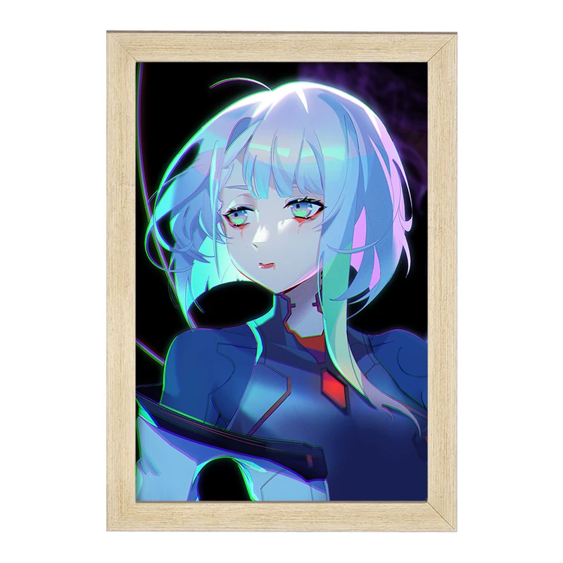 تابلو خندالو مدل لوسی انیمه سایبرپانک کد 23961