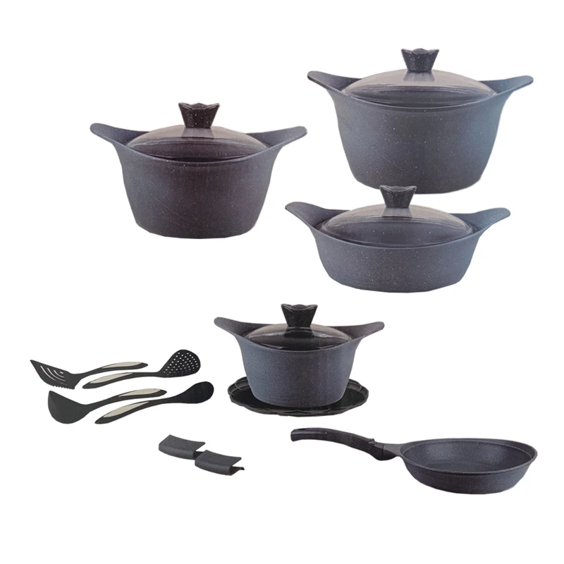 سرویس قابلمه و تابه گرانیتی 16 پارچه زولینگن مدل pc16