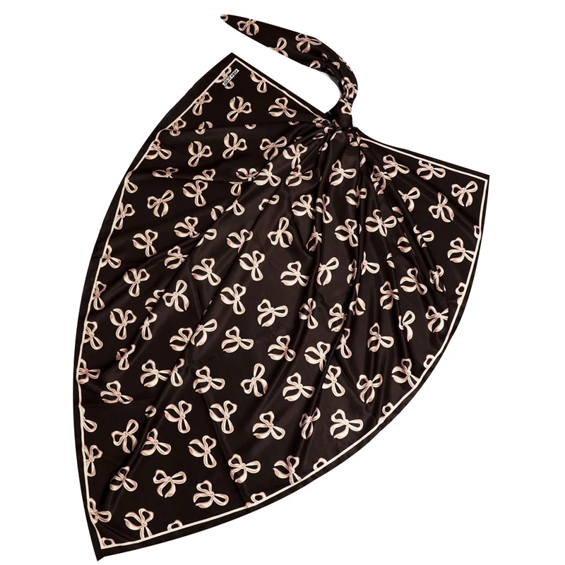 روسری زنانه مدل ابریشم توییل طرح پاپیون کد ab450