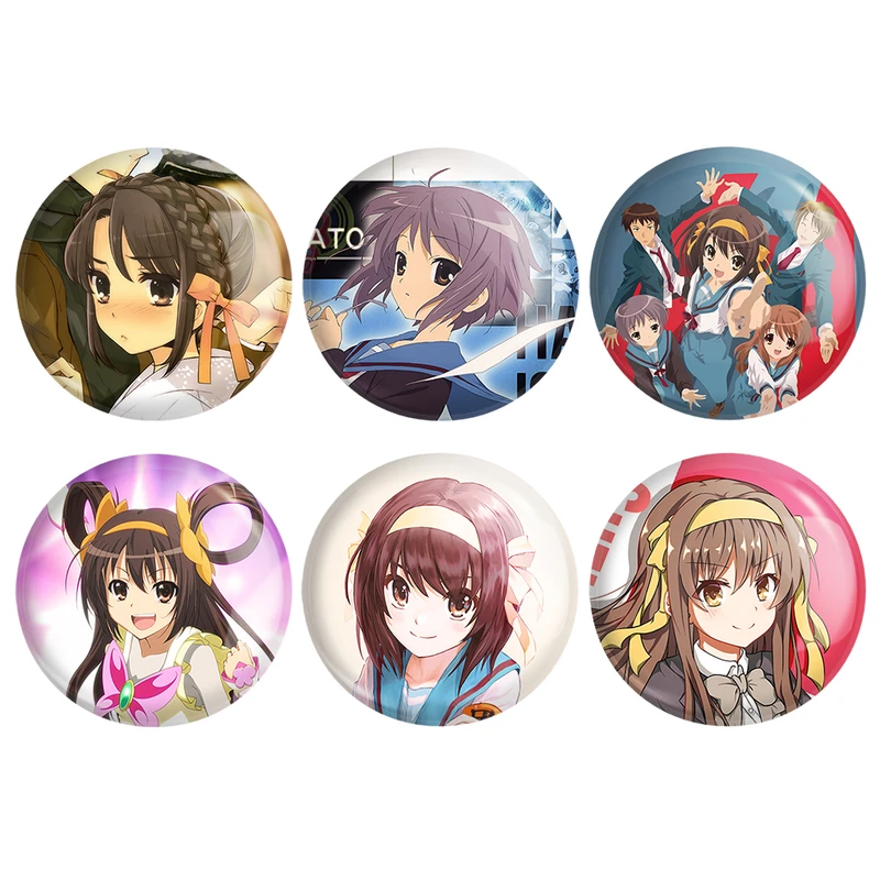 مگنت خندالو طرح انیمه ناپدید شدن هارومی سوزومیا The Disappearance of Haruhi Suzumiya کد 1429A مجموعه 6 عددی