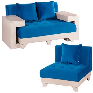 مبل راحتی 3 نفره چشمه نور کد  MA201-WT-BL/1-2