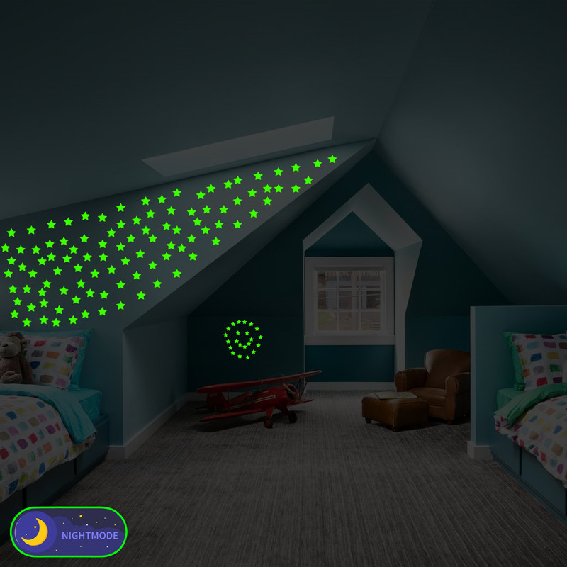 استیکر هیمیا مدل شب تاب طرح ستاره 50 عددی