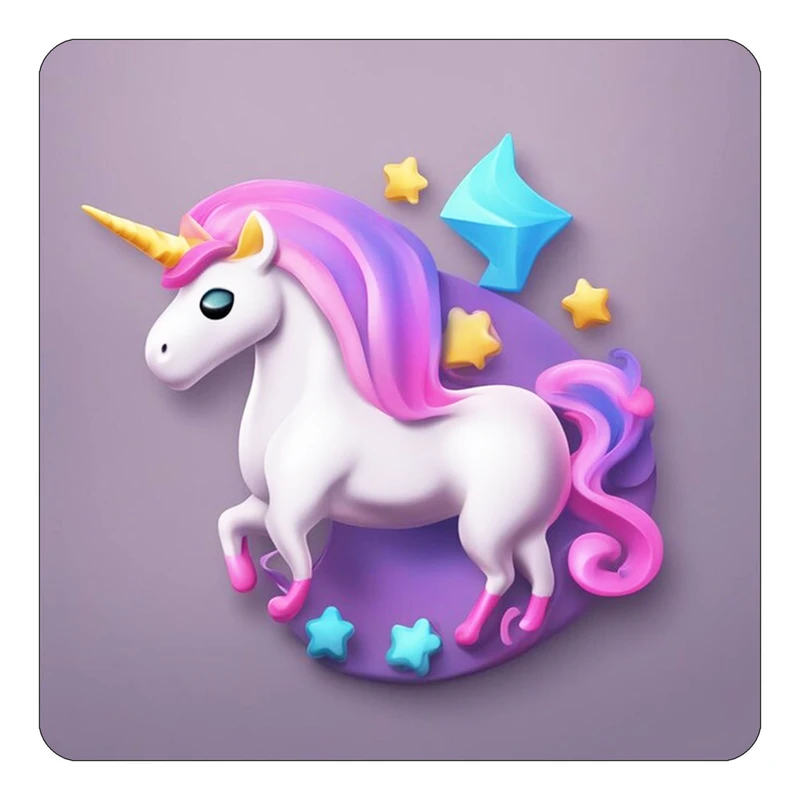 مگنت کاکتی طرح اسب تک شاخ و یونیکورن مدل mp31758