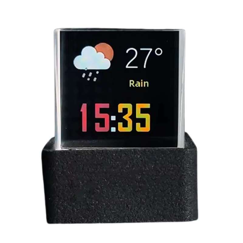 ساعت رومیزی دیجیتال مدل مکعب جادویی 3 بعدی هولوگرافیک ساعت رومیزی دیجیتال مدل مکعب جادویی 3 بعدی هولوگرافیک