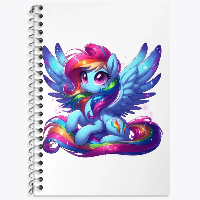 دفتر نت موسیقی 50 برگ خندالو طرح اسب پونی کد N3555