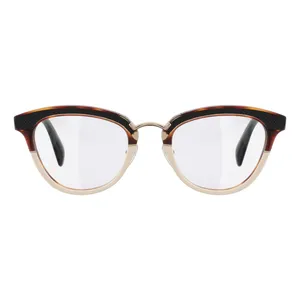 فریم عینک طبی گربه ای زنانه پرادا مدل 0PR-26SV-VHB1O1-51 مناسب برای صورت مستطیل، مربع و لوزی