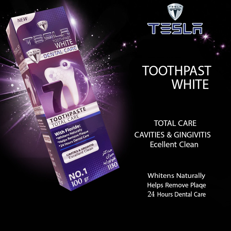 خمیر دندان تسلا مدل  7Total Care وزن 100 گرم مجموعه 2 عددی