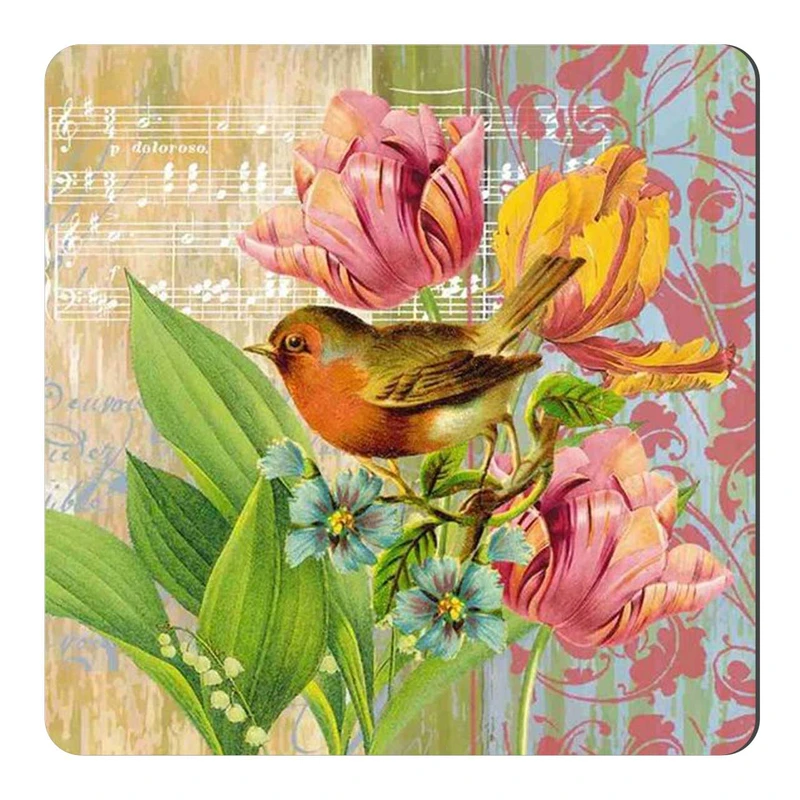  مگنت طرح بلبل و نوت های موسیقی کد wmg1115