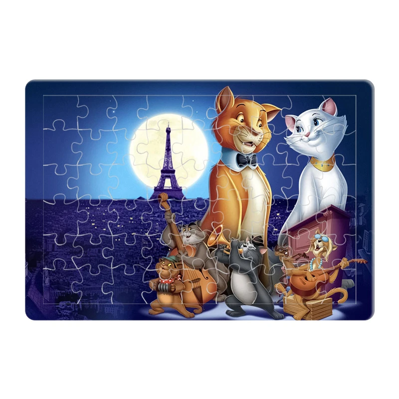 پازل 54 تکه هومرو مدل PL534 طرح انیمیشن گربه‌های اشرافی