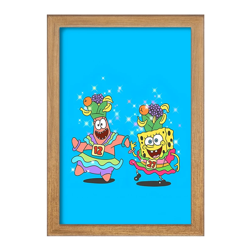 تابلو خندالو مدل باب اسفنجی و پاتریک کد F8599