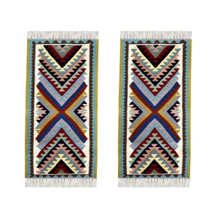 گلیم دستبافت یک متری مدل لواسان کد 8545  بسته 2 عددی