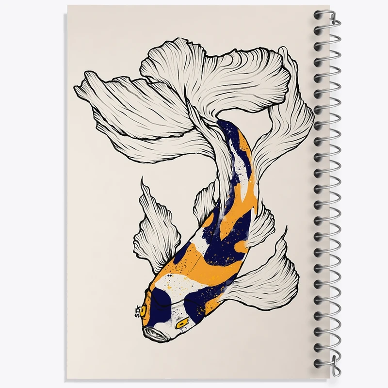 دفتر نت موسیقی 50 برگ خندالو مدل ماهی کد F1758