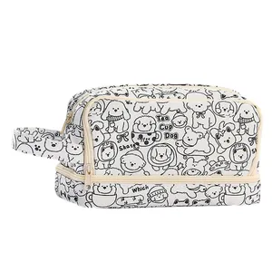 جامدادی مدل 3 زیپ طرح موکا