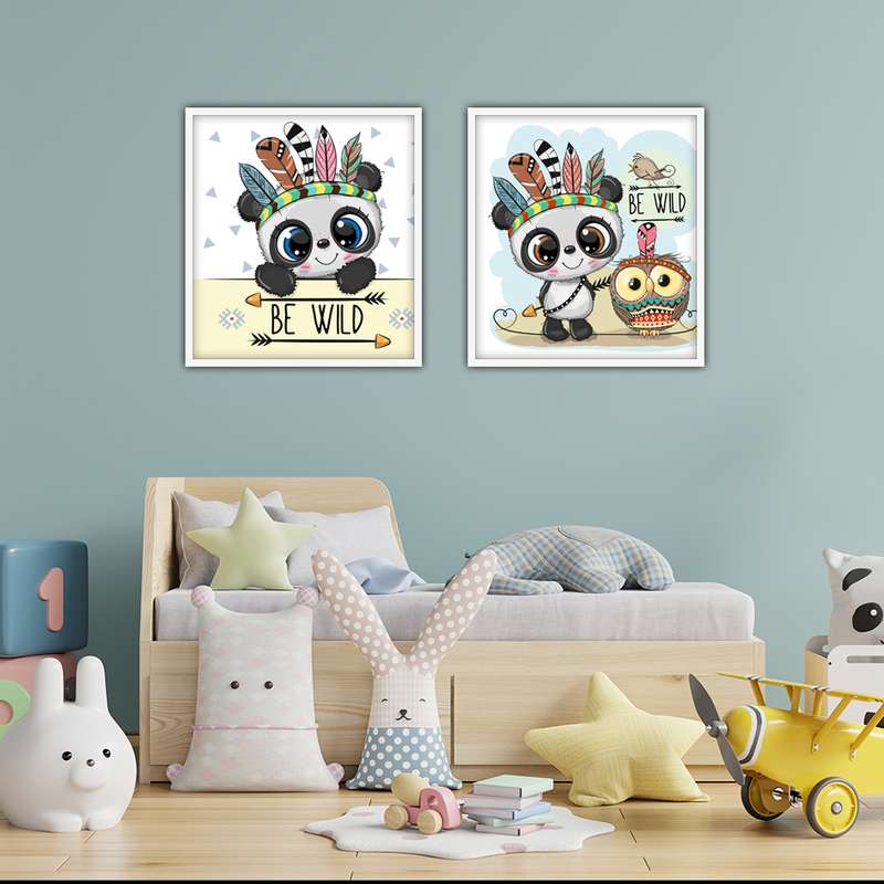 استیکر و تابلو کودک و نوزاد مدل N-106 مجموعه 2 عددی