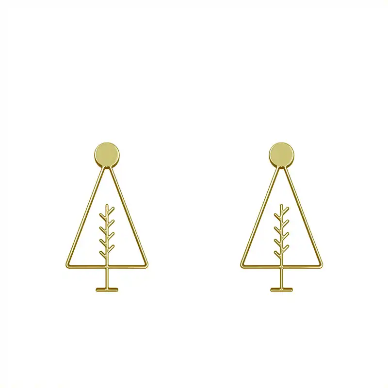 گوشواره طلا 18 عیار زنانه مدوپد مدل درخت کد GA1-15768