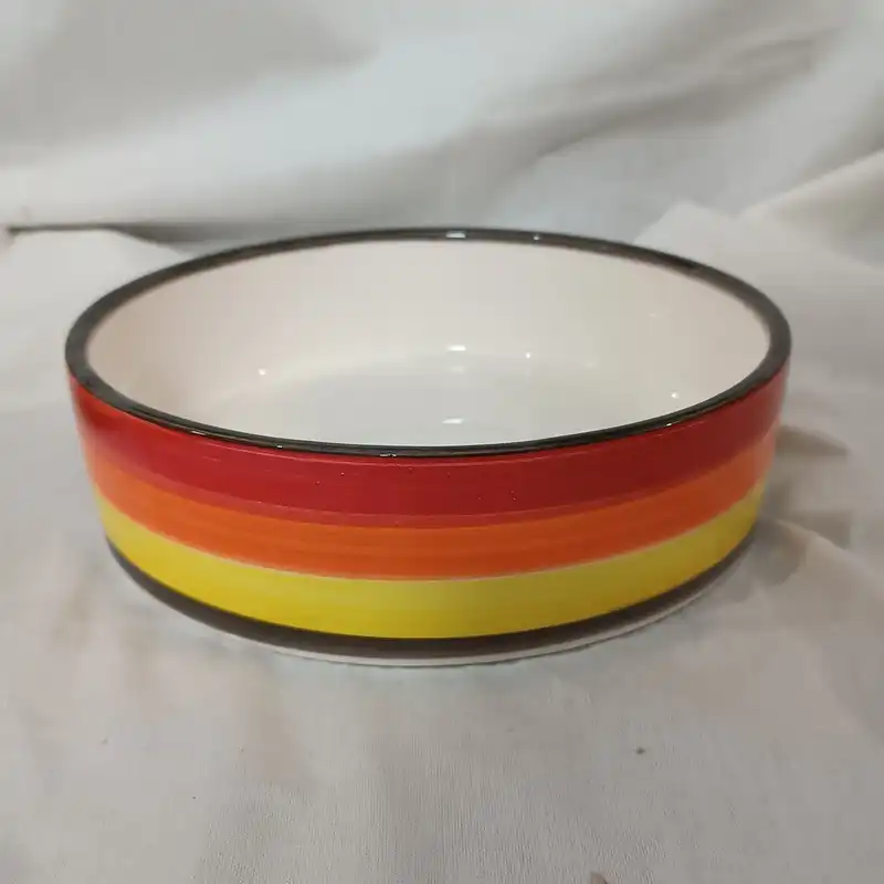 ظروف سرامیکی مدل انار خوری طرح گلاره مجموعه 7 عددی