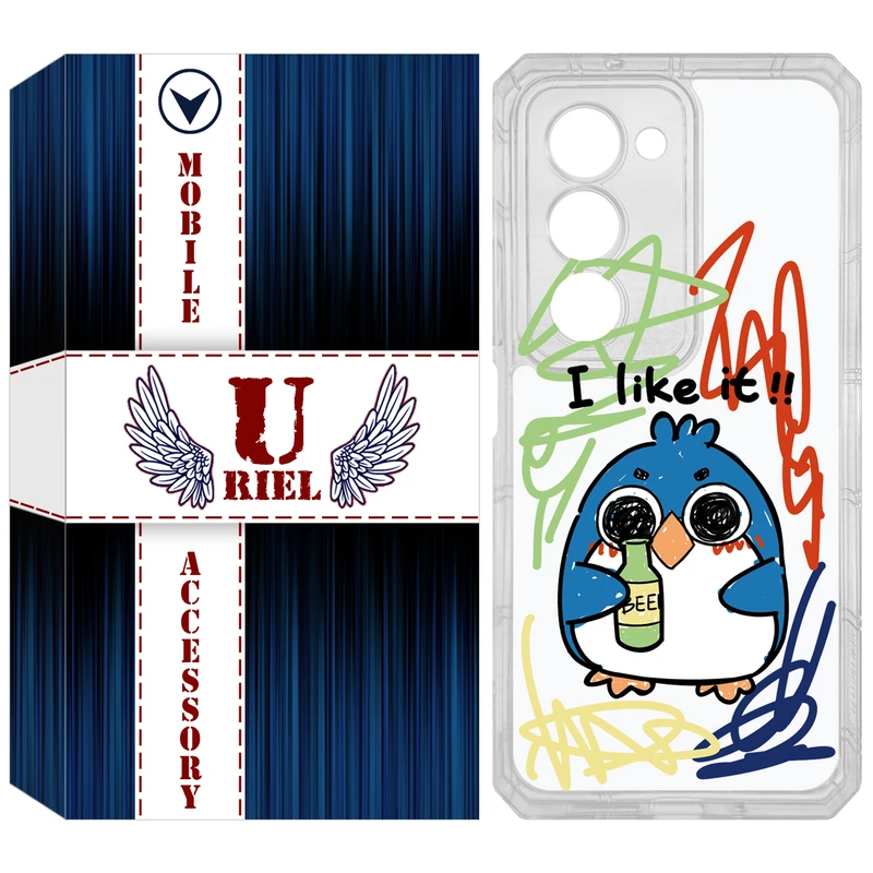 کاور یوریل مدل Clear کد 23 طرح جوجه نقاش مناسب برای گوشی موبایل شیائومی Redmi 15 4G