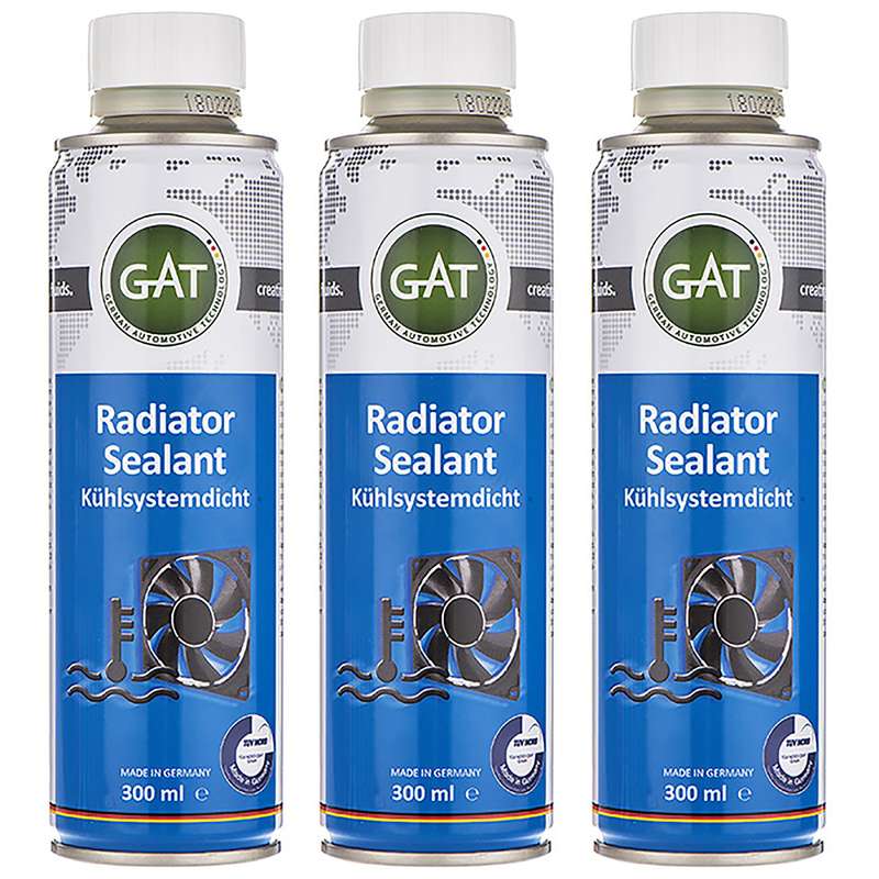 محلول نشتگیر رادیاتور خودرو گات مدل Radiator Sealant-62011 حجم 300 میلی لیتر مجموعه 3 عددی