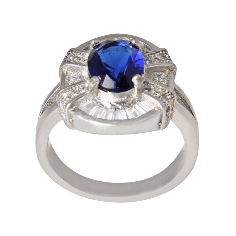 انگشتر نقره زنانه مدل کوارتز کد AWR_849