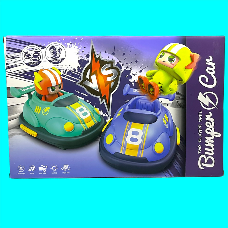 ماشین بازی کنترلی مدل Bumper Car Football Plus بسته دو عددی