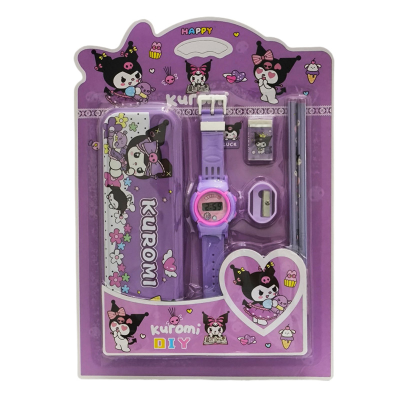 بسته لوازم تحریر مدل کرومی مجموعه 6 عددی