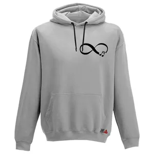 هودی زنانه مدل  موزیک کد T07 رنگ طوسی