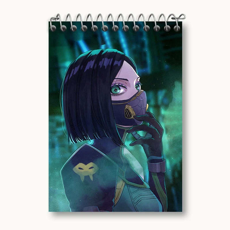 دفتر یادداشت 50 برگ خندالو مدل بازی ولورانت (Valorant) کد 33043