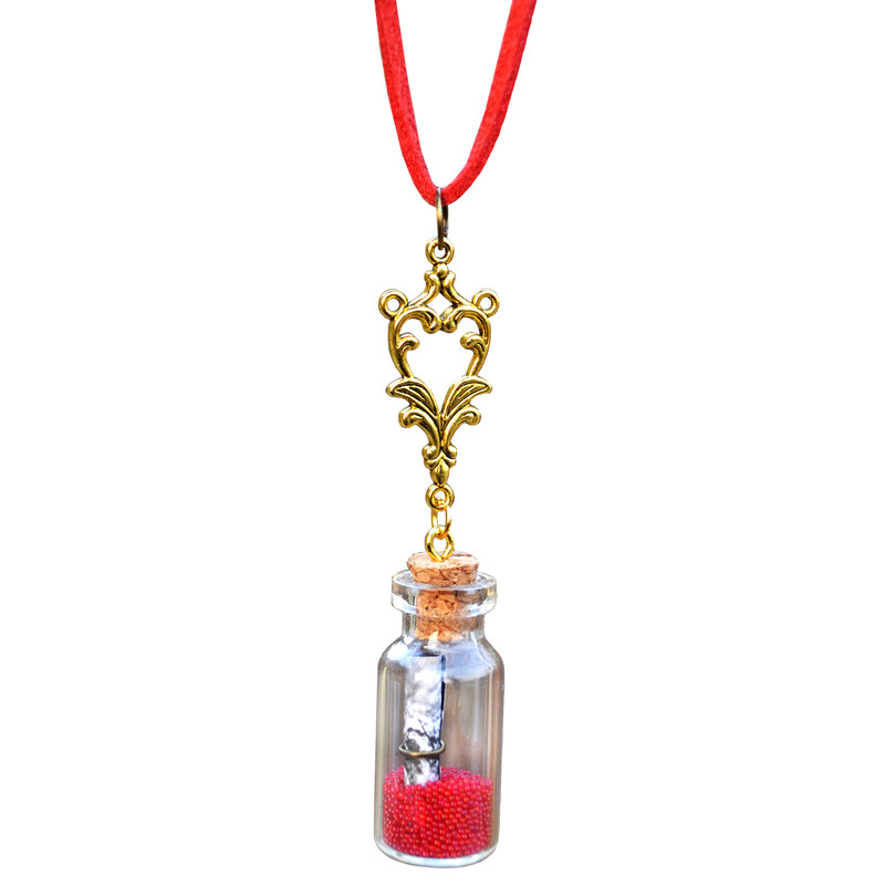 گردنبند دخترانه مدل شیشه آرزو کد 44 گردنبند دخترانه مدل شیشه آرزو کد 44