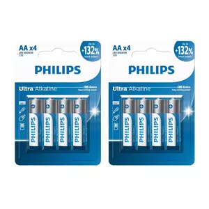 باتری قلمی فیلیپس مدل Ultra Alkaline LR6E4B/40  بسته هشت عددی