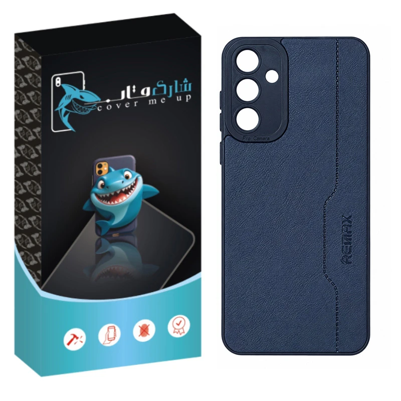 کاور شارک قاب مدل چرم RMX مناسب برای گوشی موبایل سامسونگ Galaxy A15