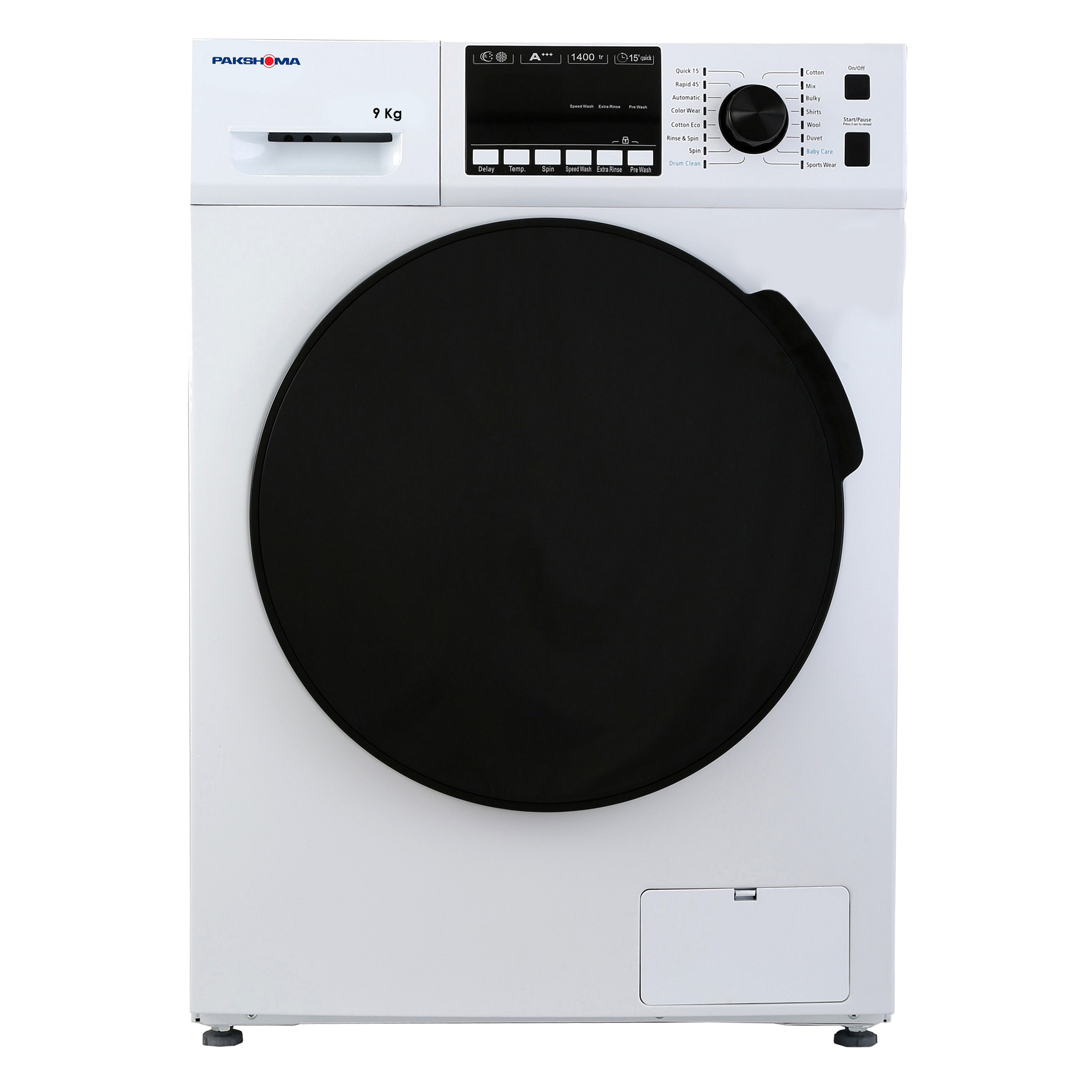 ماشین لباسشویی پاکشوما مدل TFU-94407 ظرفیت 9 کیلوگرم