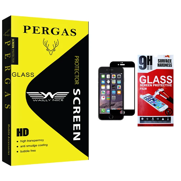 محافظ صفحه نمایش وایلی نایس مدل Pergas Glass مناسب برای گوشی موبایل اپل 6 Iphone