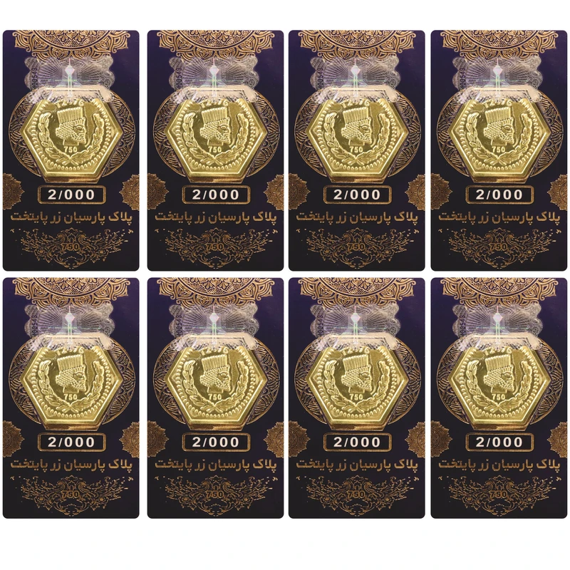 سکه گرمی 18 عیار زر پایتخت مدل ZP0016 بسته 8 عددی