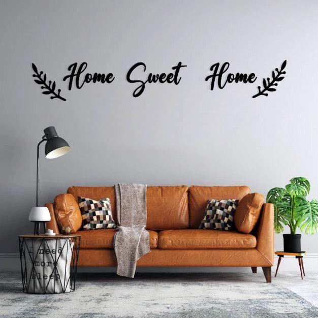 استیکر دیواری طرح home sweet home مجموعه 5 عددی