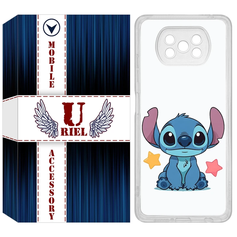 کاور یوریل مدل Clear کد 70 طرح استیچ مناسب برای گوشی موبایل شیائومی Poco X3 / X3 Pro / X3 NFC