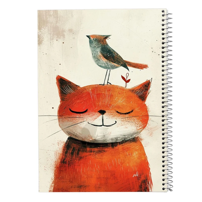 دفتر ژورنال نویسی 50 برگ مدوپد مدل نقطه ای طرح موجودات فانتزی کد DF17189