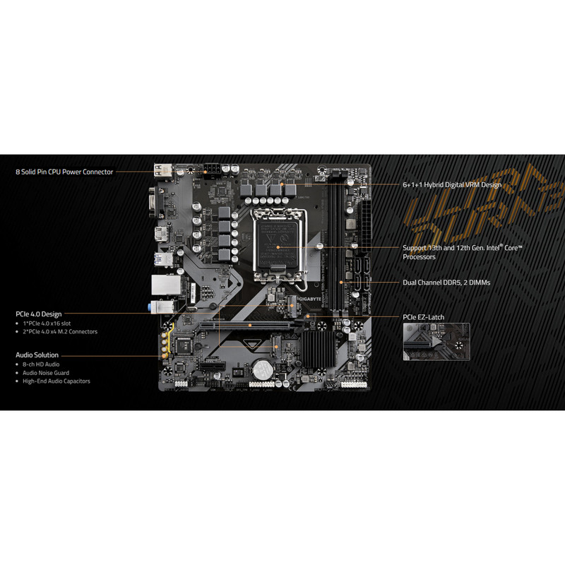 مادربرد گیگابایت مدل B760M H (rev. 1.0)