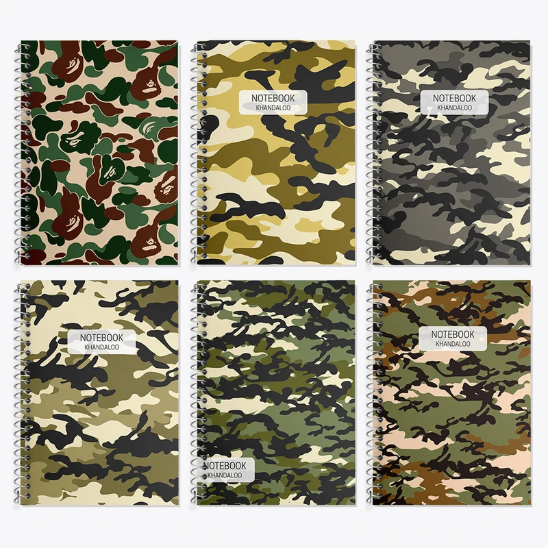 دفتر زبان 50 برگ خندالو مدل دو خط طرح چیرکی کد 96 مجموعه 6 عددی