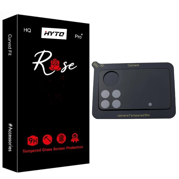 محافظ لنز دوربین هیتو مدل Rose 3D Tempered مناسب برای گوشی موبایل شیائومی Poco X4 Pro